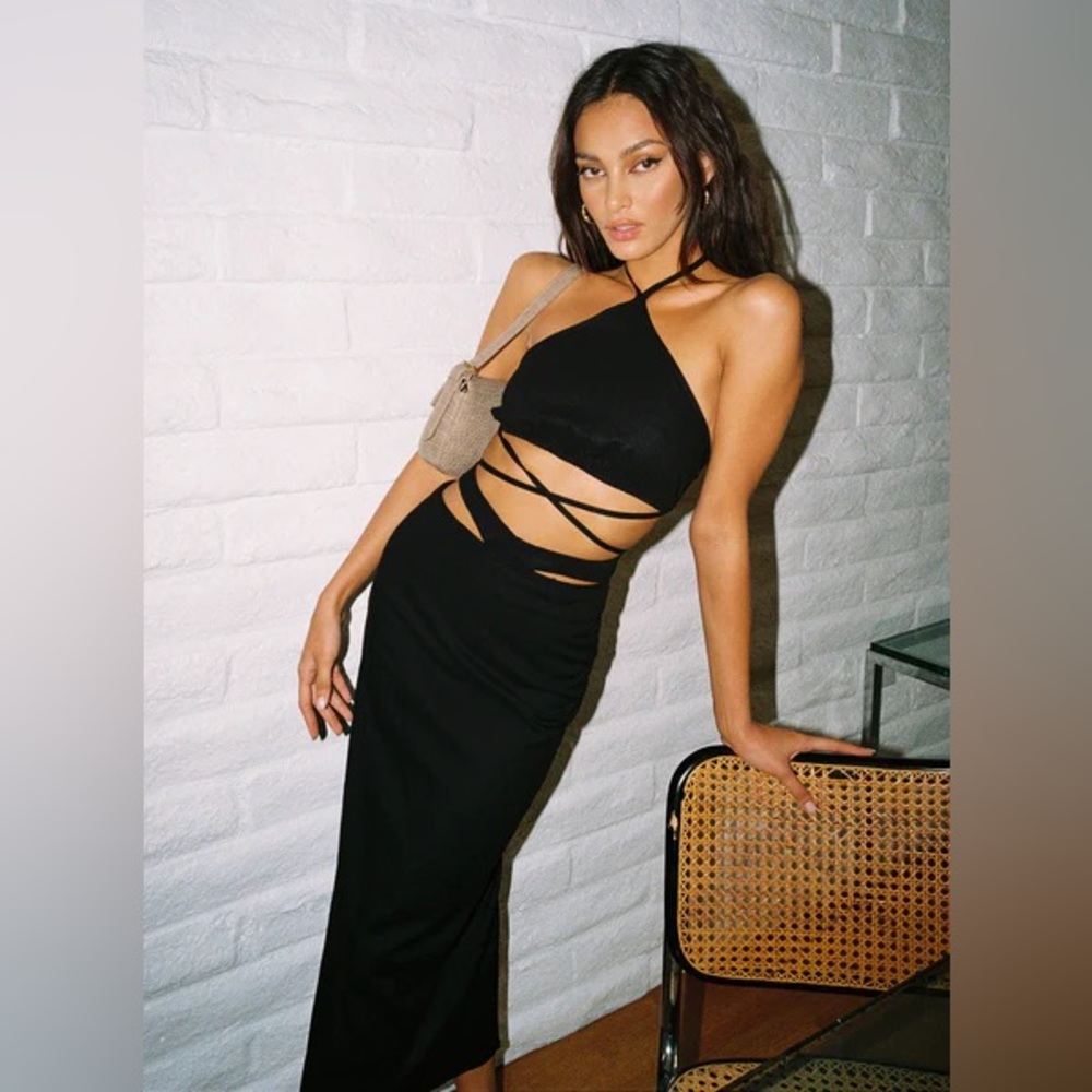 Princess Polly MARIAH SET BLACK